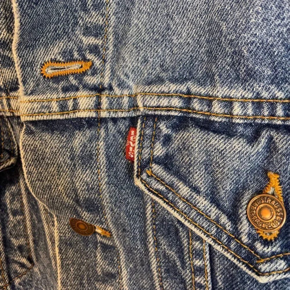 Levi‎ Strauss & Co. 70's Button Front Denim Jacket Medium/Stamp 527
